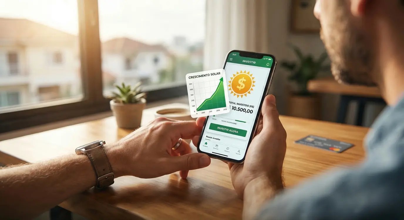 Como investir em solar sem painel