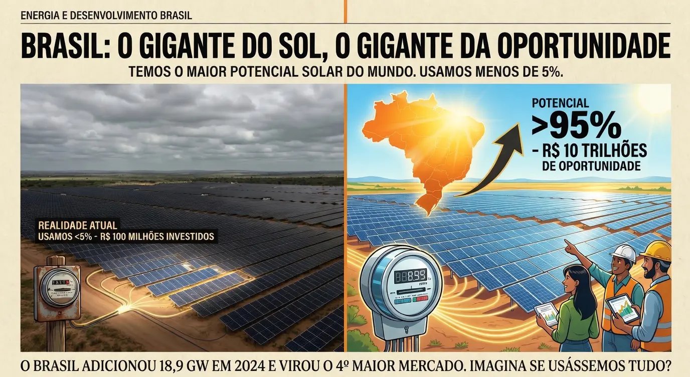O Brasil tem o maior potencial solar do mundo