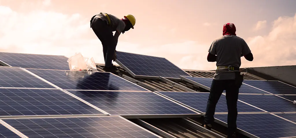 Instalação de painéis solares